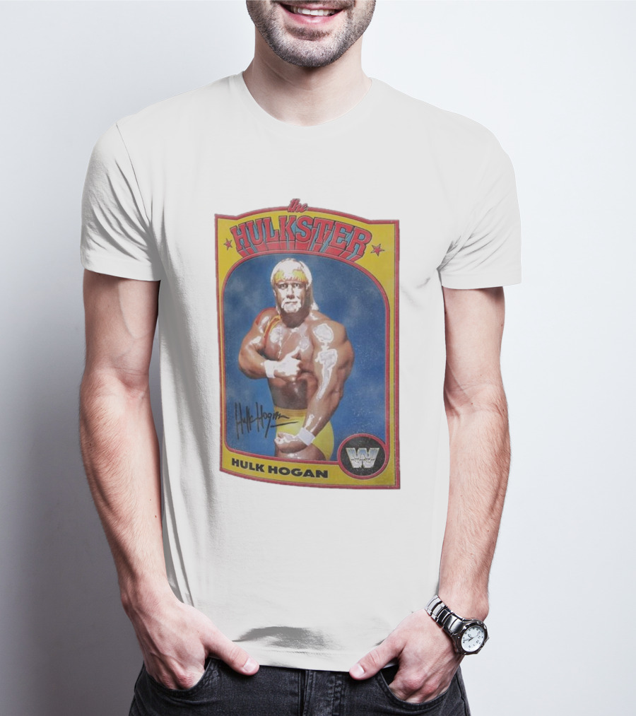 Hulk Hogan The Hulkster Vintage Sports Card Signature WWE 2025 Ripple Junction T-Shirt