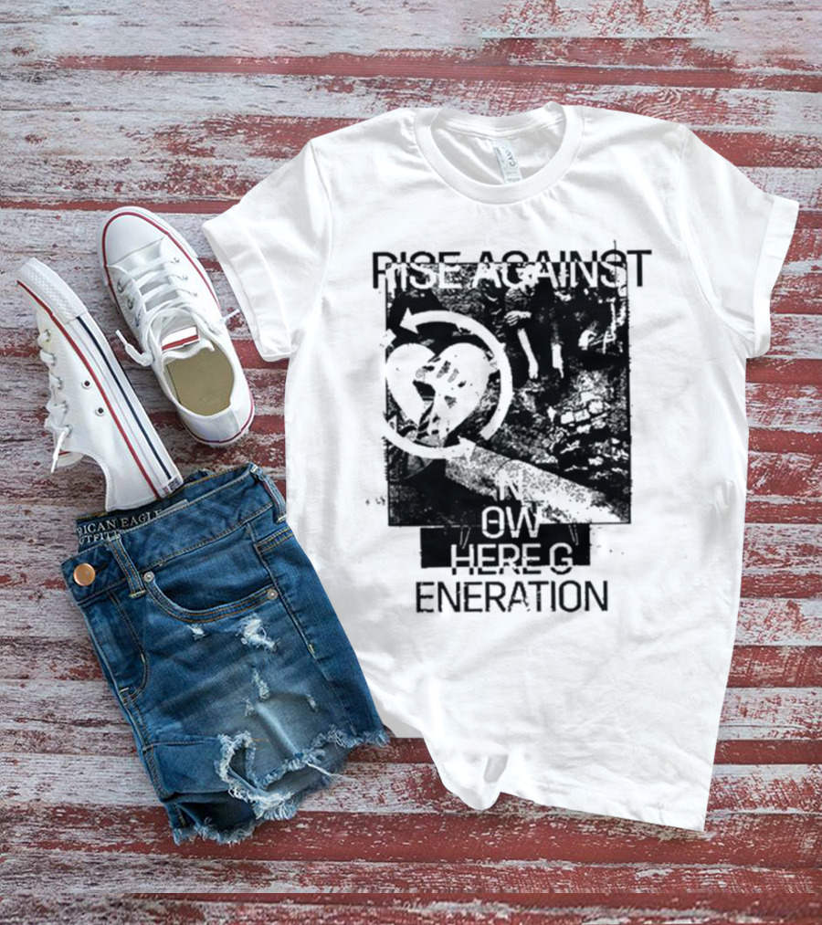 Rise Against Nowhere Generation Street Kids Stop Skeleton T-Shirt