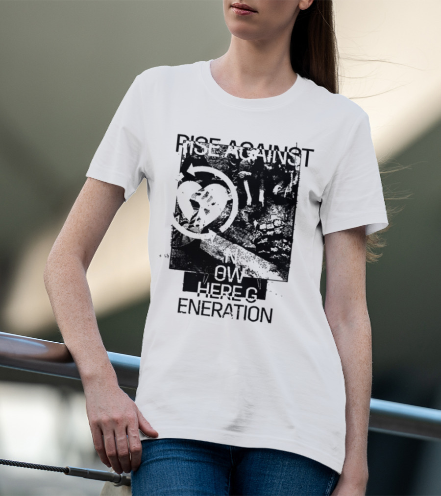 Rise Against Nowhere Generation Street Kids Stop Skeleton T-Shirt