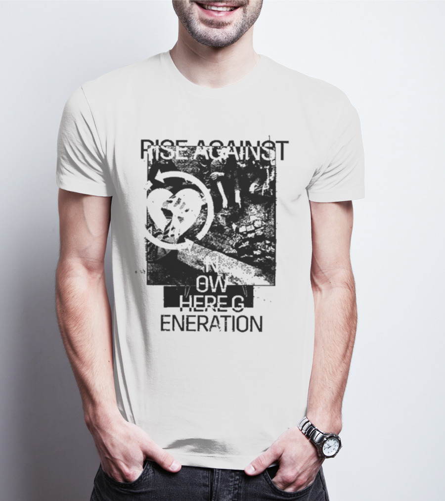 Rise Against Nowhere Generation Street Kids Stop Skeleton T-Shirt