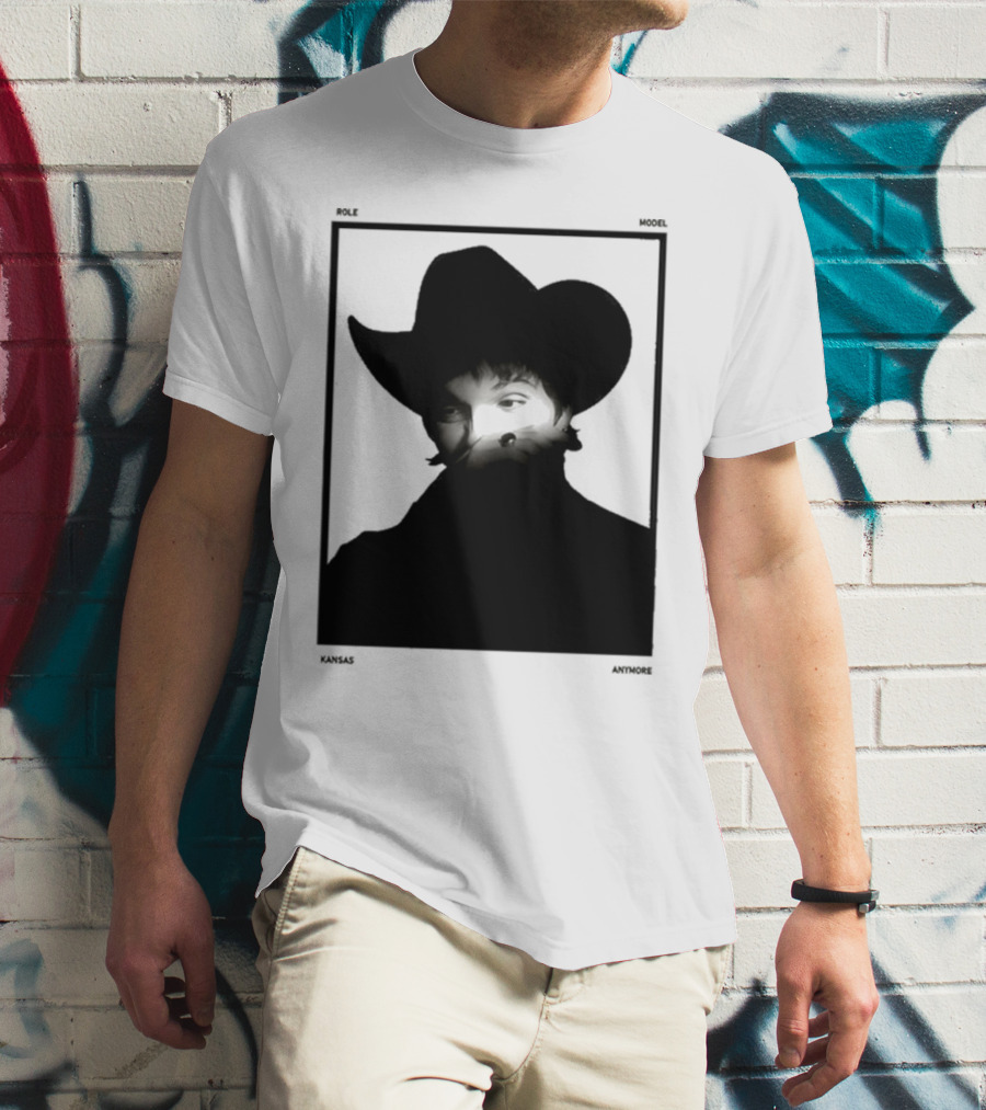 Role Model Anymore Kansas Cowboy Hat Boyfriend Fit Girls T-Shirt