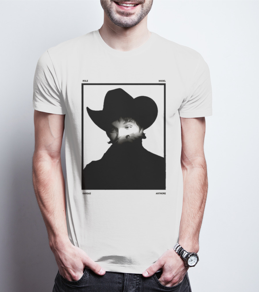 Role Model Anymore Kansas Cowboy Hat Boyfriend Fit Girls T-Shirt
