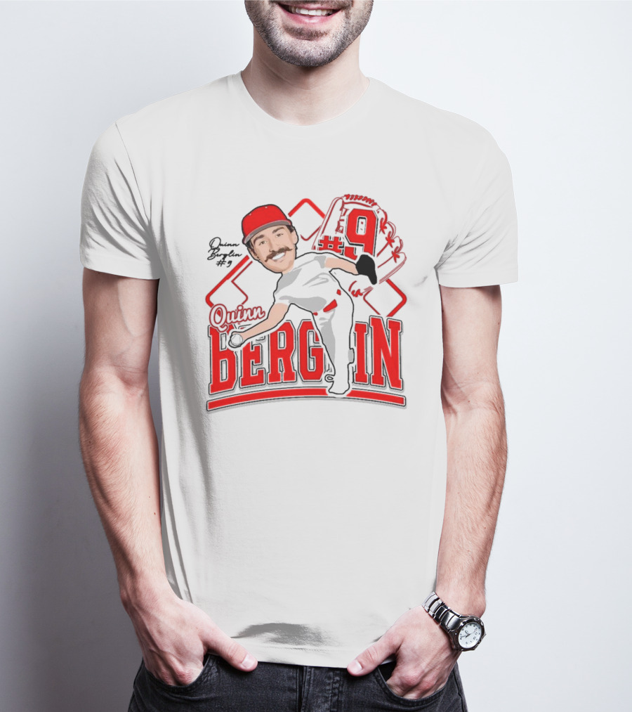 Quinn Berglin Baseball 2025 Glove Number 9 T-Shirt