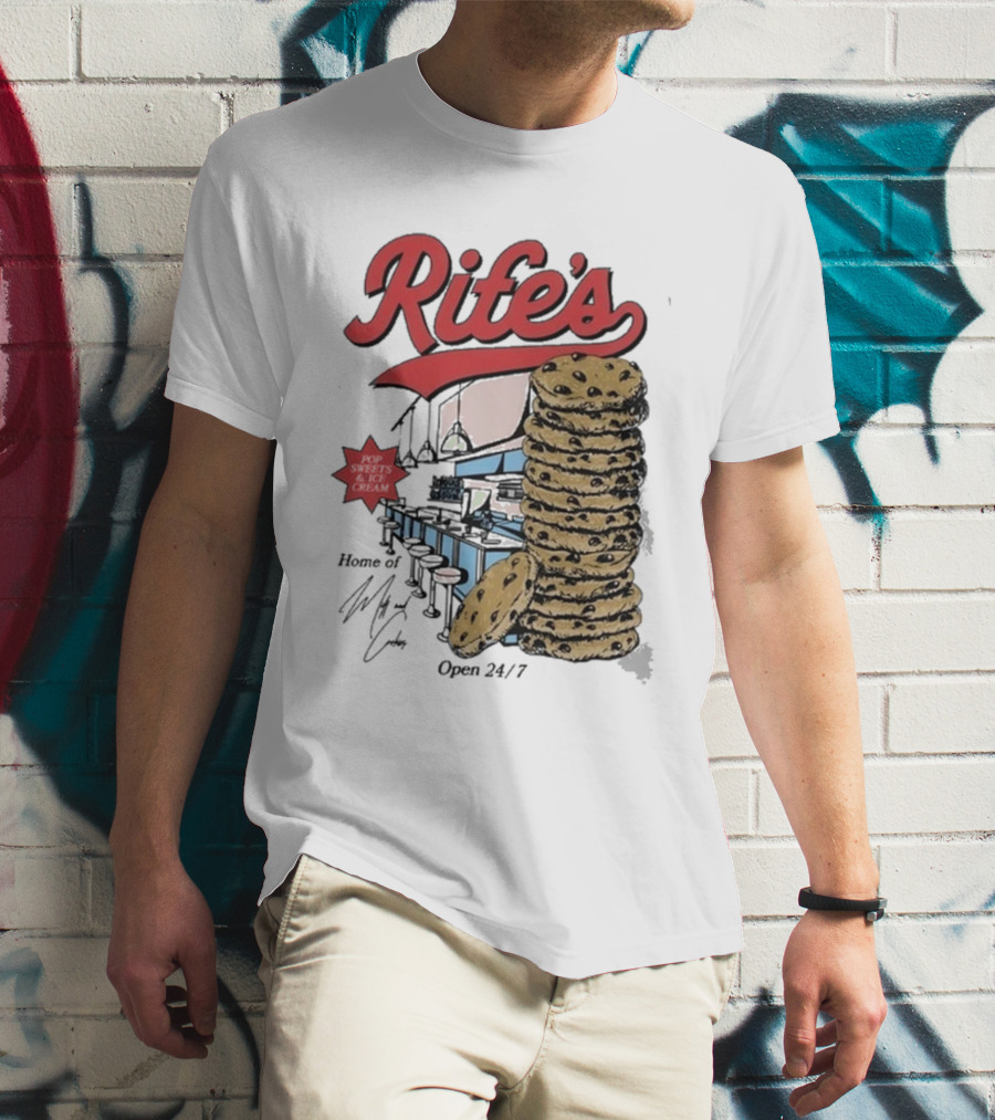 Rife's Diner 2025 Cookie Stack Retro Style T-Shirt