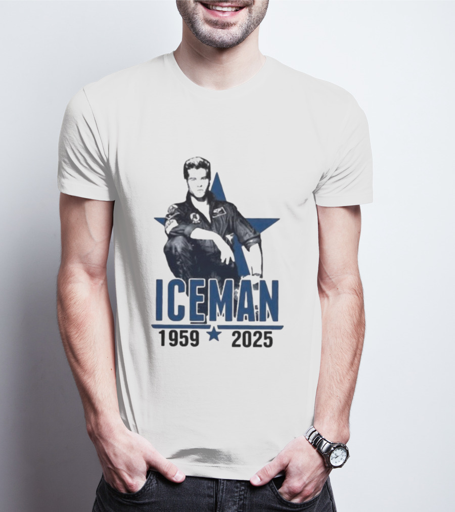 Val Kilmer 1959-2025 Iceman Top Gun T-Shirt