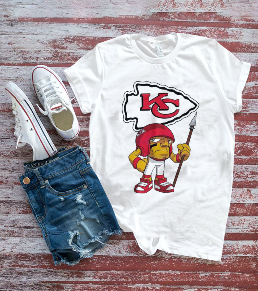 Rush Zone Kansas City Chiefs NFL Character KC Logo 2025 T-Shirt