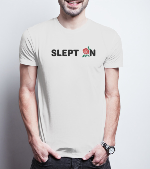 Ryan Clark Wearing Slept On Vintage Floral Rose Motif T-Shirt