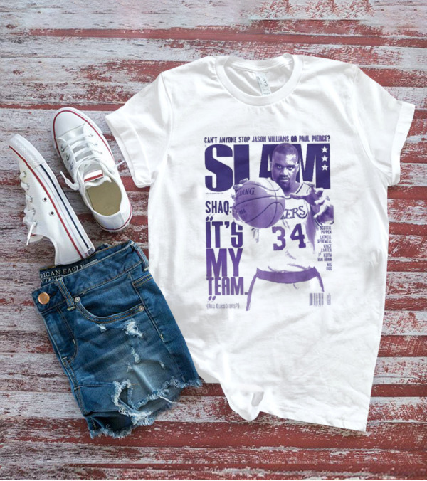 SLAM Shaquille O’Neal Lakers It's My Team 34 T-Shirt