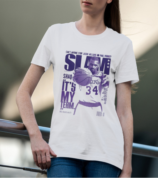 SLAM Shaquille O’Neal Lakers It's My Team 34 T-Shirt