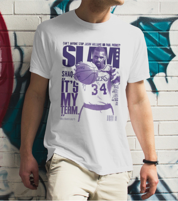 SLAM Shaquille O’Neal Lakers It's My Team 34 T-Shirt