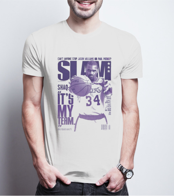 SLAM Shaquille O’Neal Lakers It's My Team 34 T-Shirt