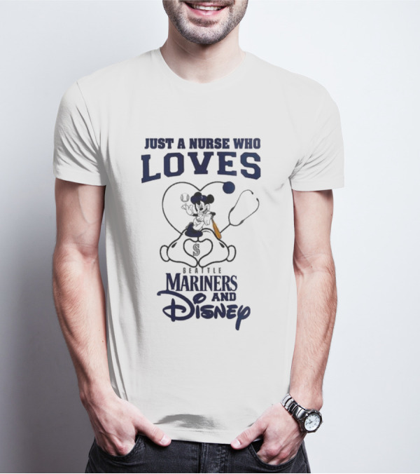 Seattle Mariners Disney Nurse Who Loves Baseball 2025 T-Shirt