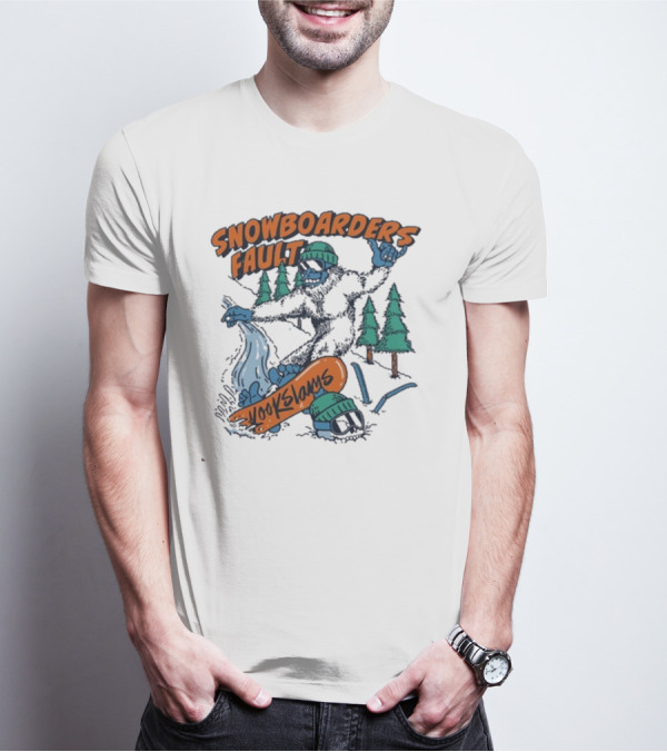 Kookslams Snowboarders Fault Monster Winter Sports Fun T-Shirt