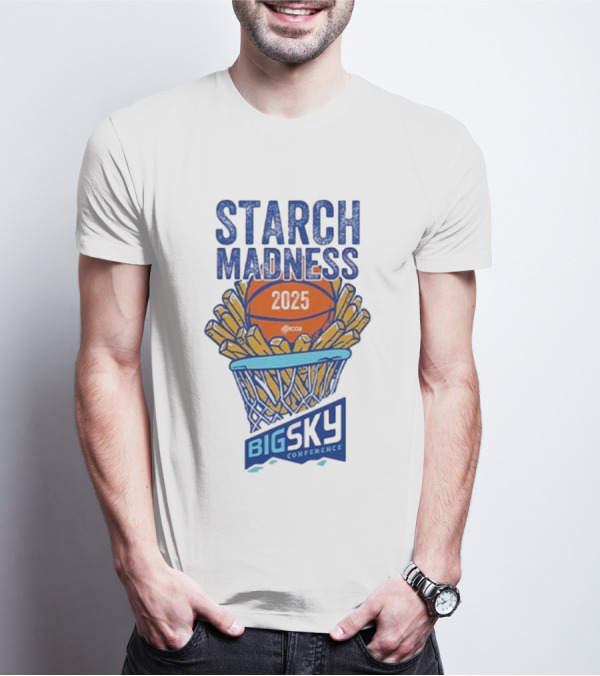 Big Sky Conference Starch Madness 2025 Basketball Theme T-Shirt