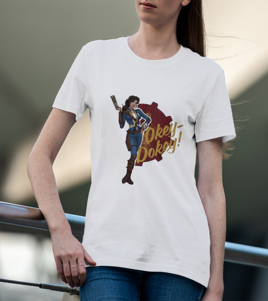 Spartan117gw Okey Dokey Gaming Vault Girl Retro Style T-Shirt