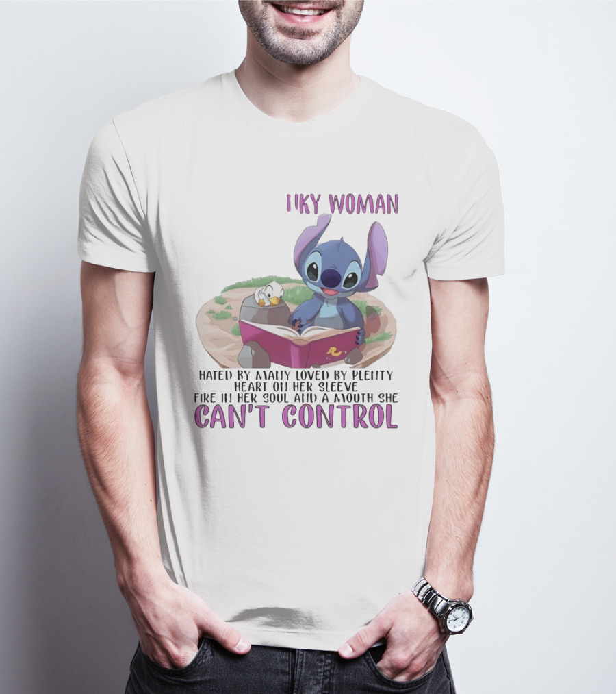 Cranky Woman Stitch Can't Control Hated By Many Loved By Plenty T-Shirt