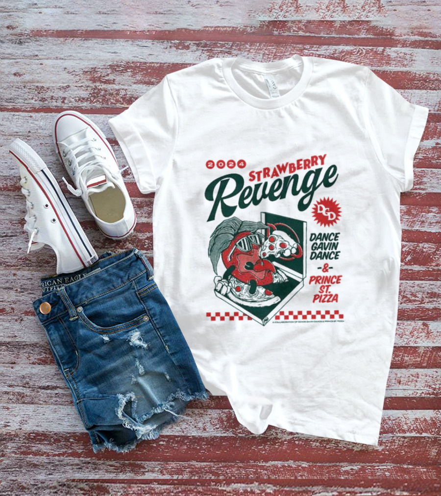Strawberry Revenge Dance Gavin Dance Pizza Parody Pizza T-Shirt