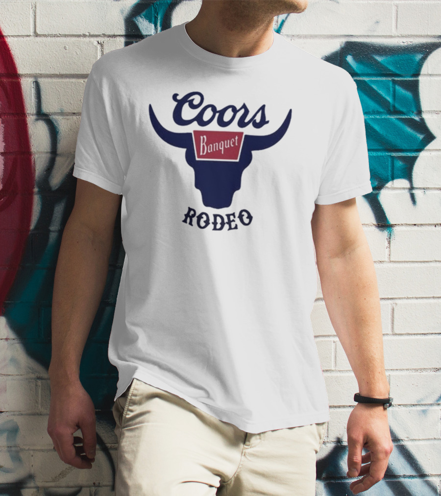 Coors Banquet Rodeo Tara Fabulousbutevil Bull Horns T-Shirt