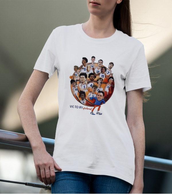 Victorious Gatorsmbk Florida Basketball Caricature Players Team Number 1 T-Shirt