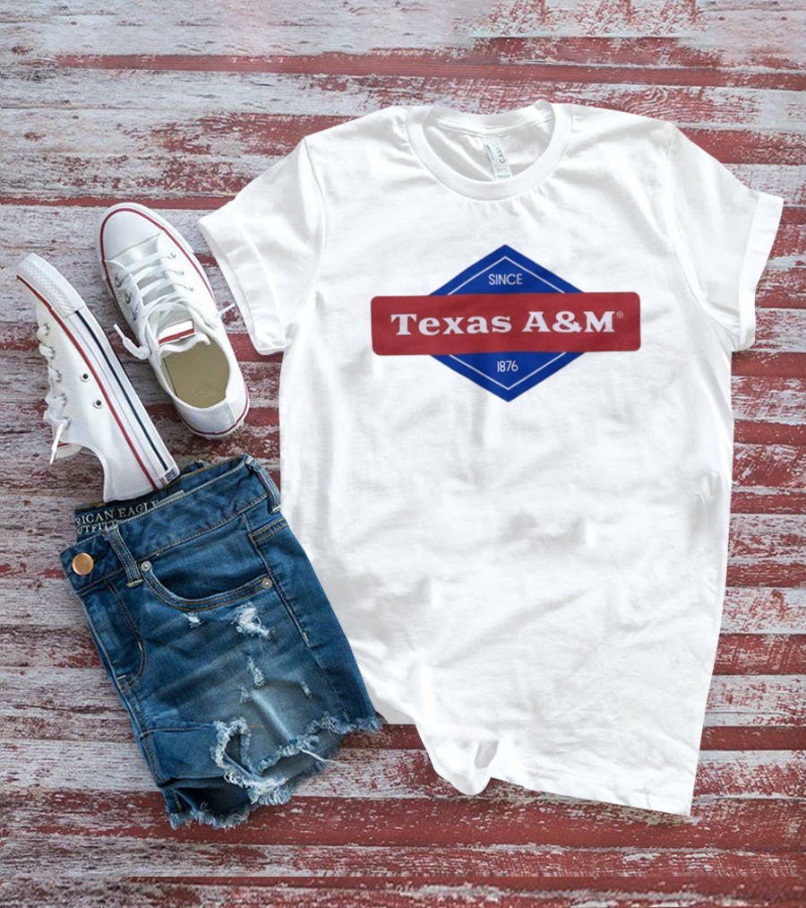 Texas A&M Since 1876 Diamond Logo T-Shirt