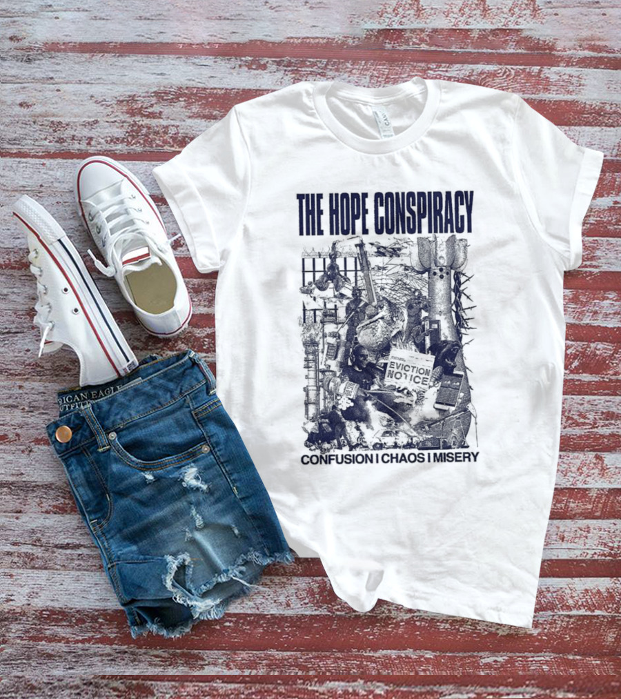 The Hope Conspiracy Branca CCM Natural Vintage-Style Imagery T-Shirt