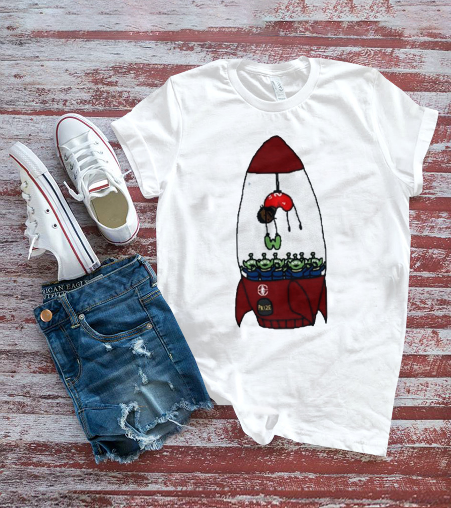 Kawhi Leonard Claw Dunk Rocket And Aliens Clippers T-Shirt
