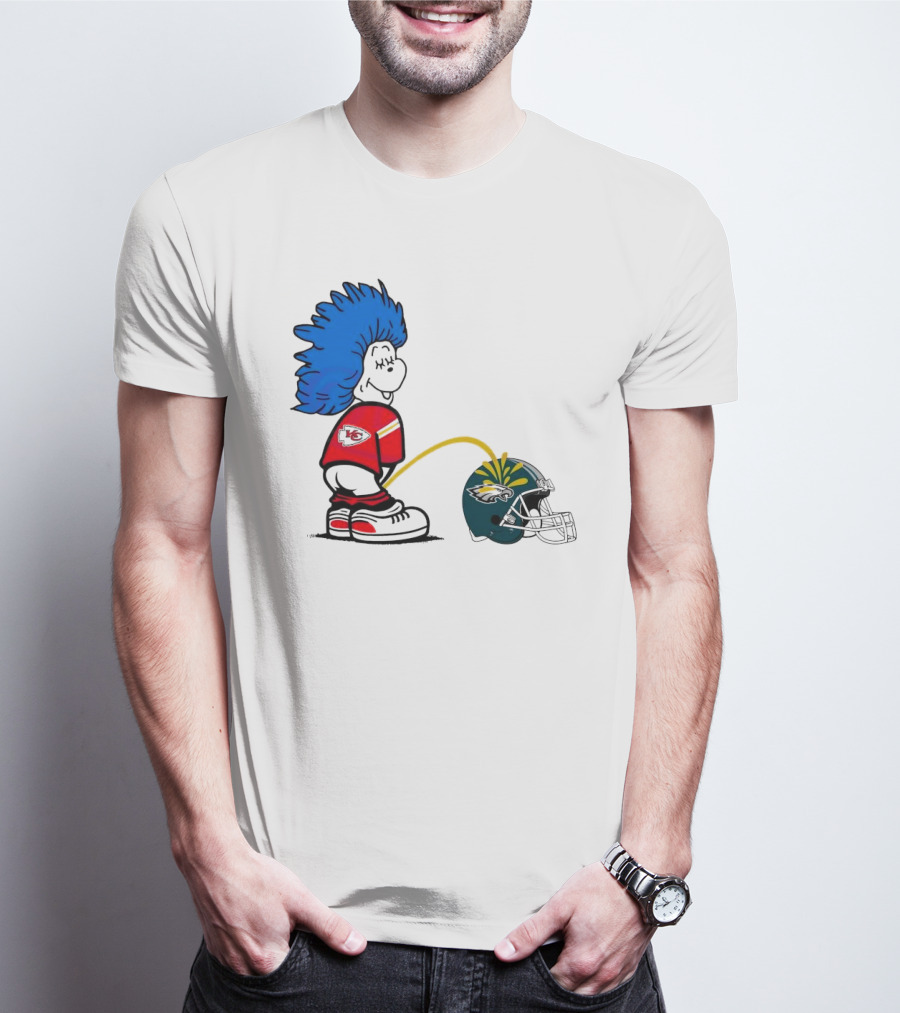 Thing One Kansas City Chiefs Piss On Philadelphia Eagles 2025 T-Shirt