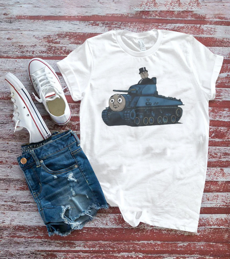 Thomas The Tank Engine And Sir Topham Hatt Tank Fusion Funny T-Shirt