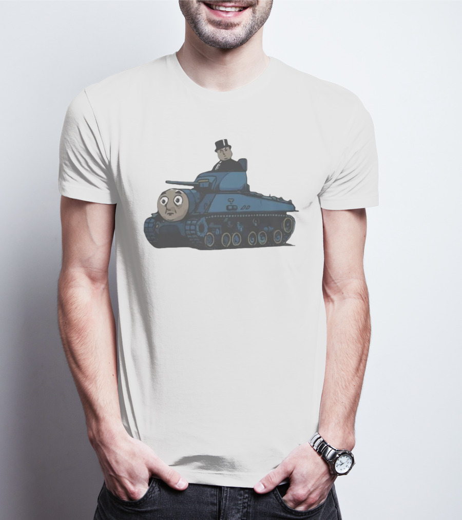 Thomas The Tank Engine And Sir Topham Hatt Tank Fusion Funny T-Shirt