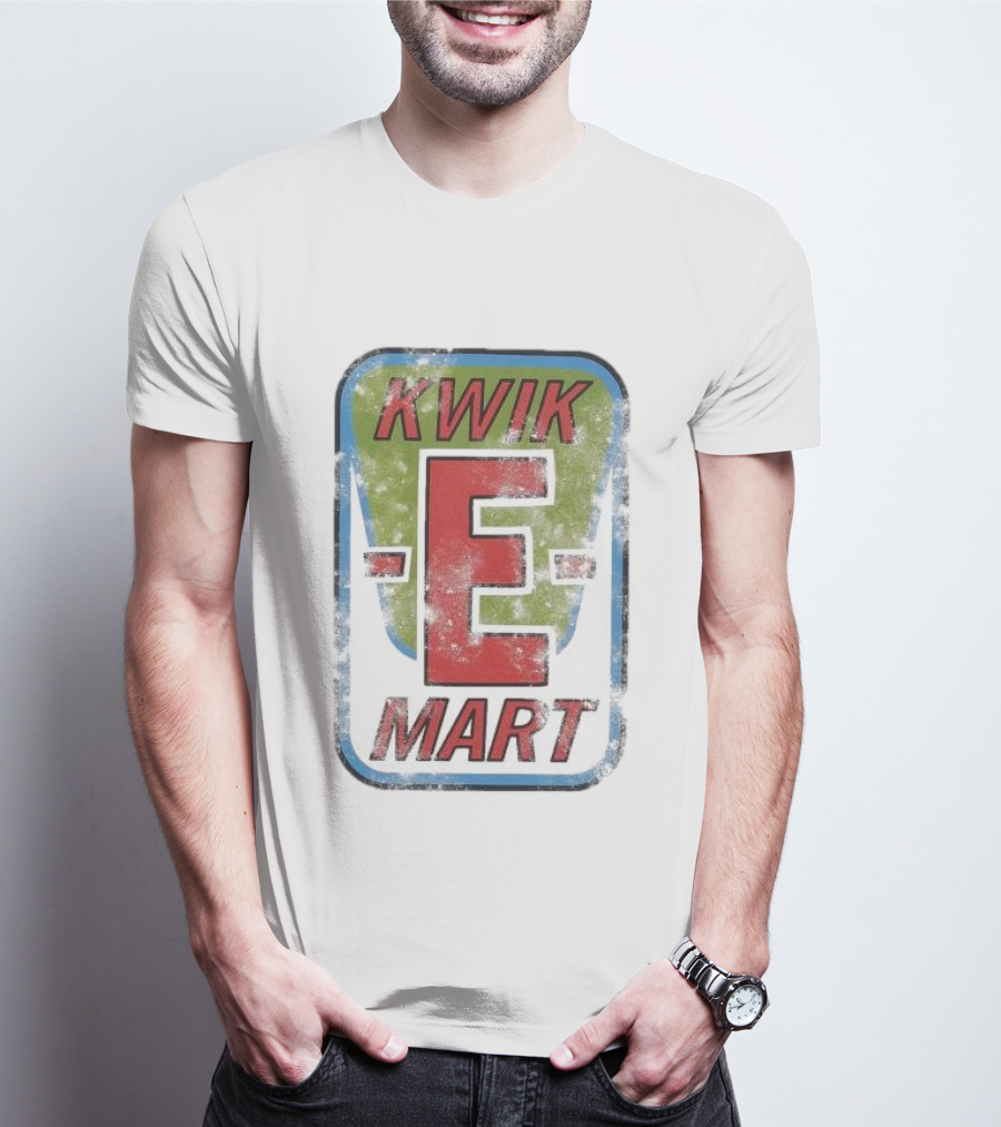 The Simpsons Kwik-E Mart Vintage Distressed Style T-Shirt