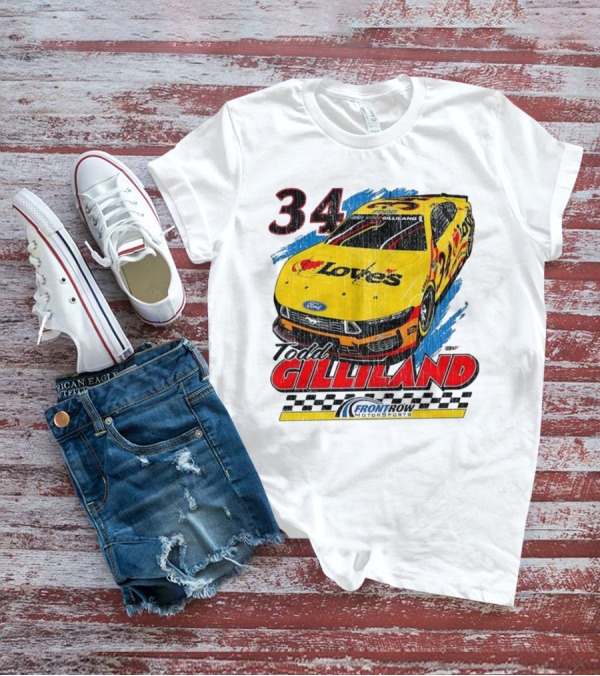 Todd Gilliland 34 Love's Front Row Motorsports Car T-Shirt