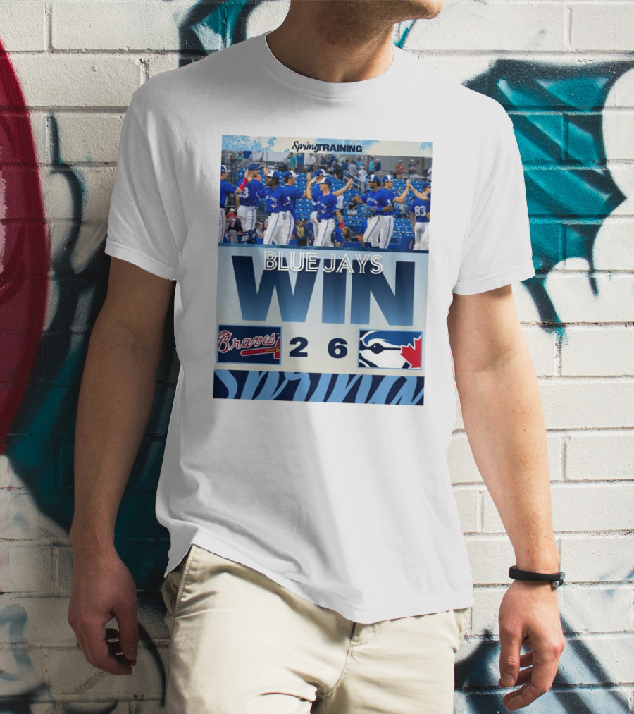 Blue Jays Win Over Braves 6-2 Spring Training T-Shirt