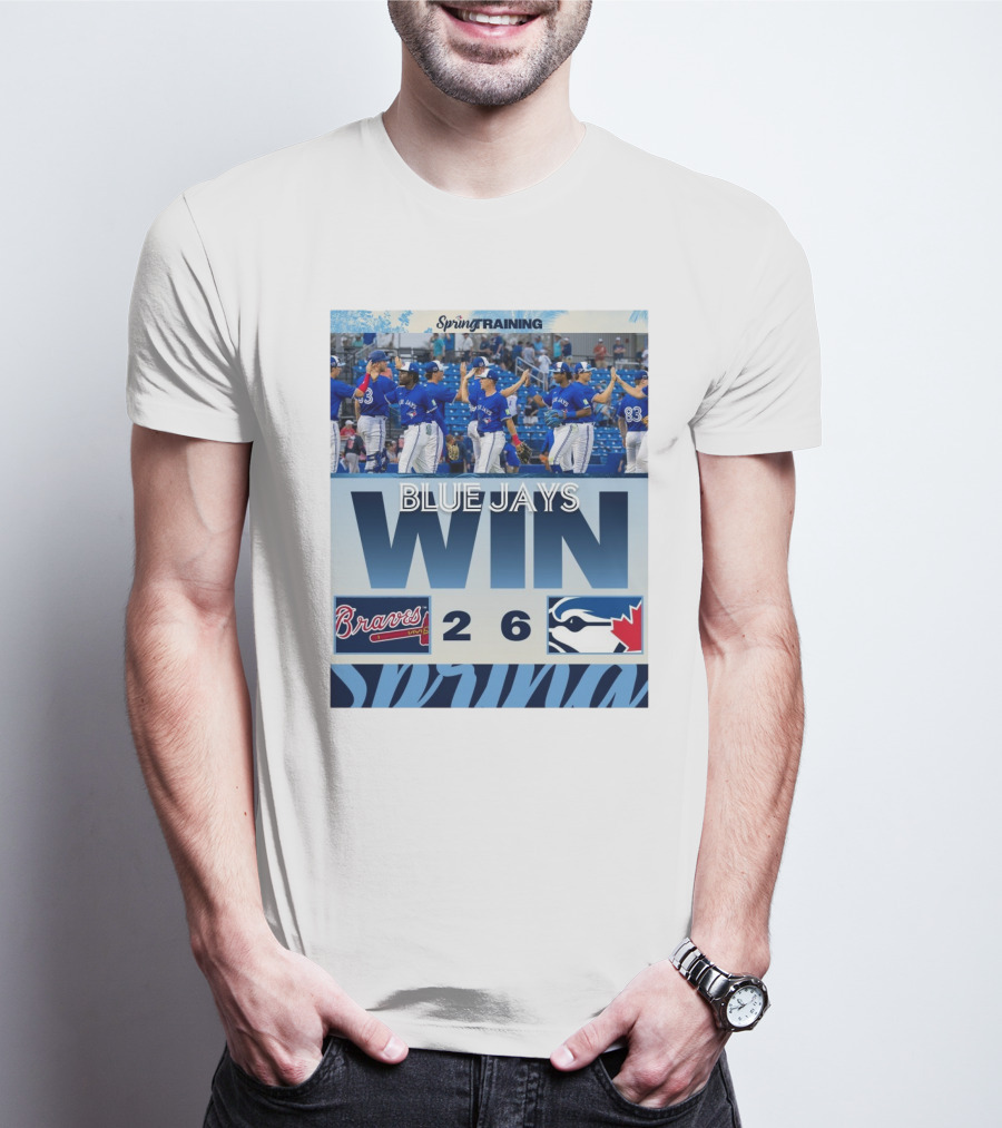 Blue Jays Win Over Braves 6-2 Spring Training T-Shirt