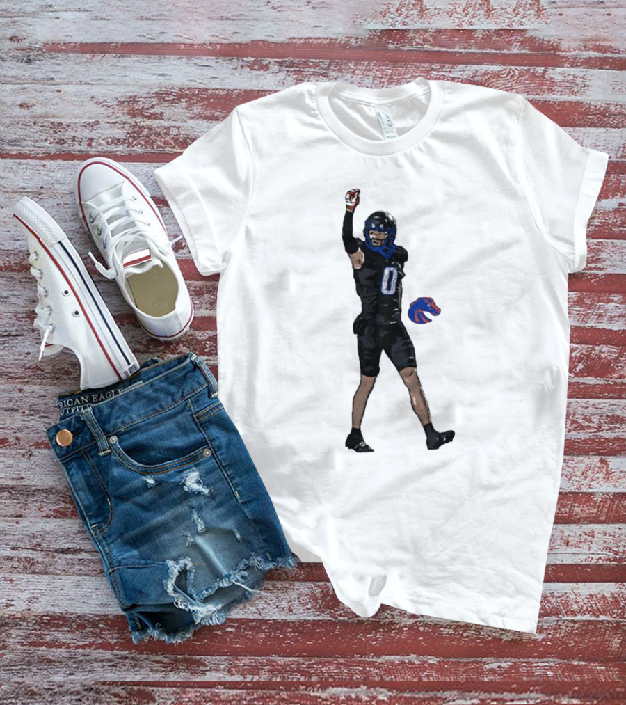 Ty Benefield Boise State Broncos Football Comic Character T-Shirt