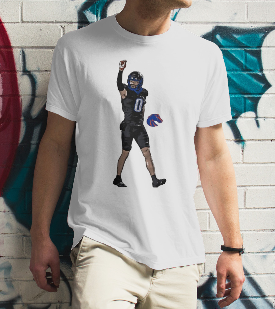 Ty Benefield Boise State Broncos Football Comic Character T-Shirt