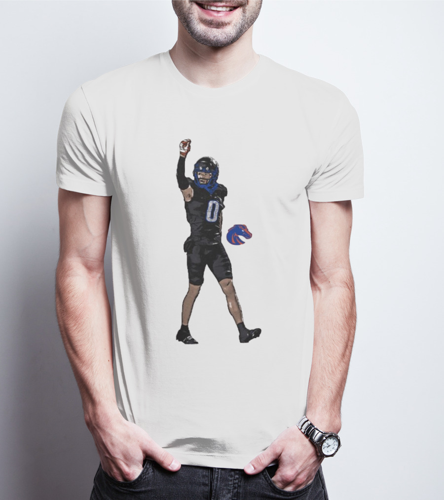 Ty Benefield Boise State Broncos Football Comic Character T-Shirt