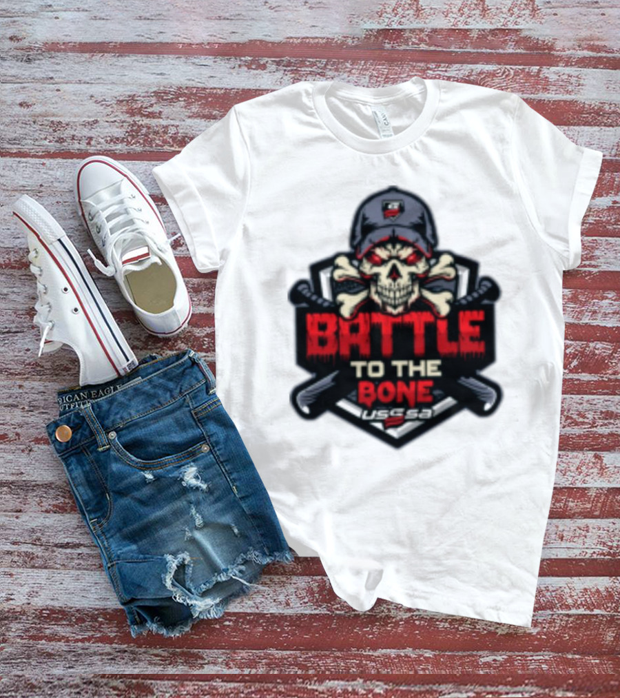 Battle To The Bone USSSA Skull And Crossbones March 21-23 2025 T-Shirt