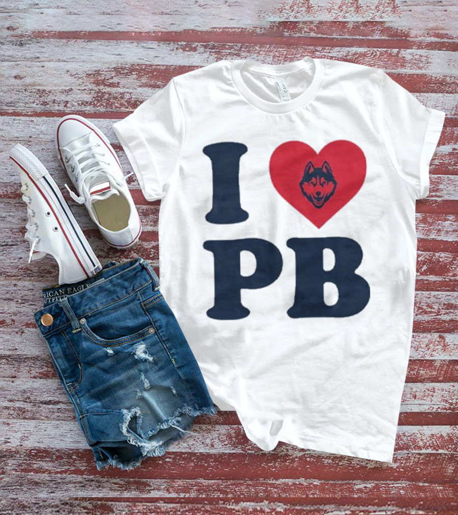UConn I Heart Huskies Paige Bueckers PB T-Shirt