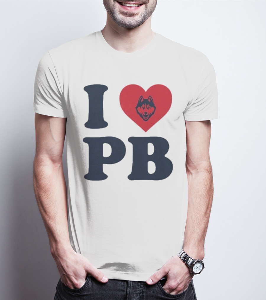 UConn I Heart Huskies Paige Bueckers PB T-Shirt