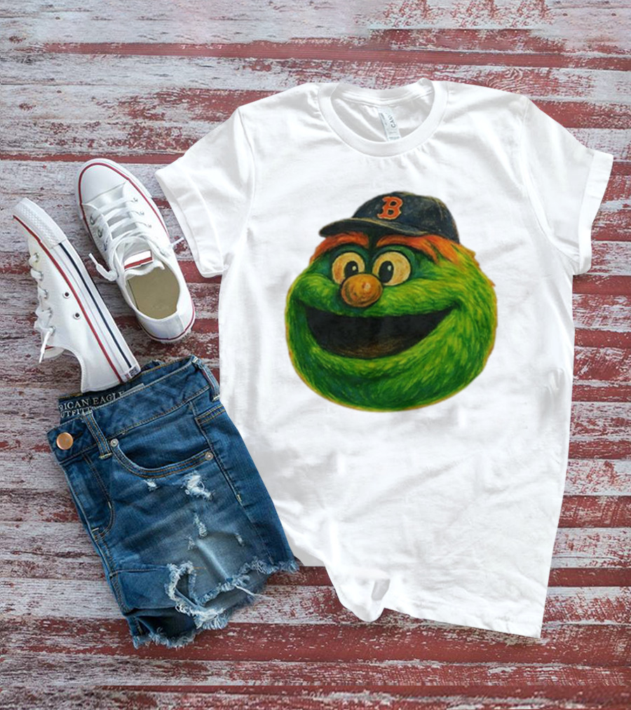 Wally The Green Monster Boston Red Sox Iconic Logo T-Shirt