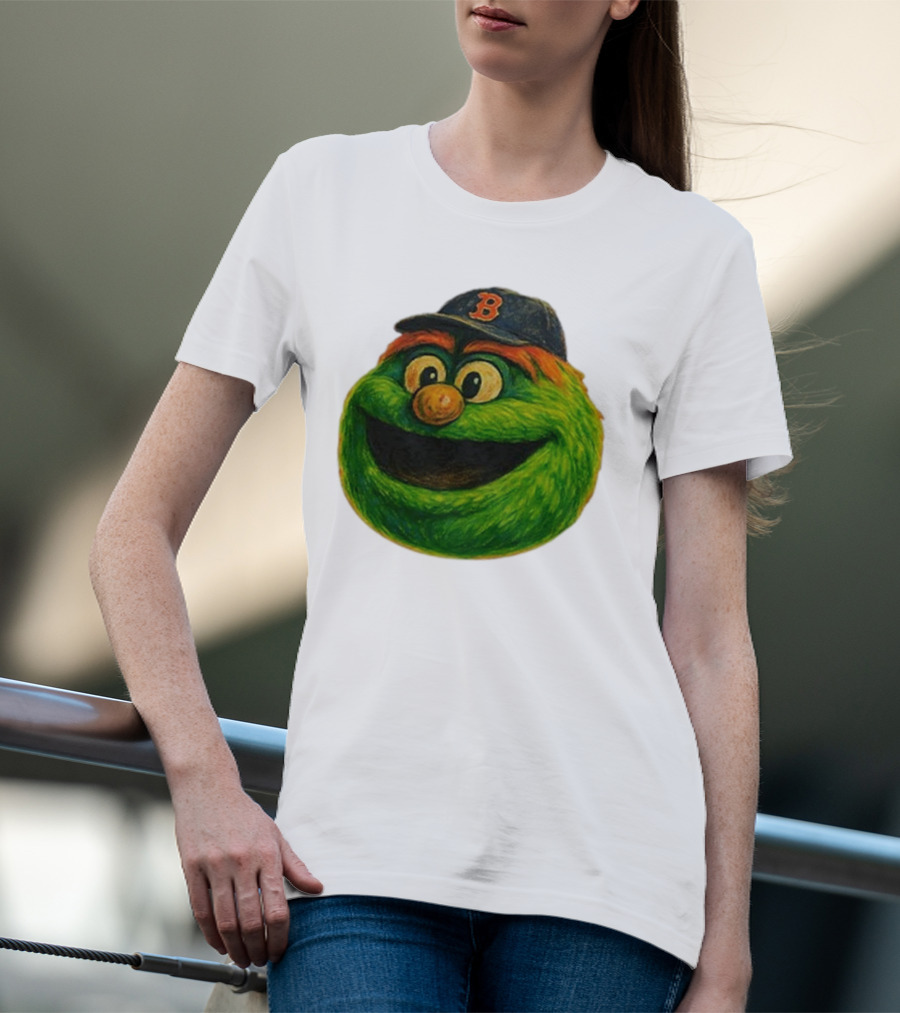 Wally The Green Monster Boston Red Sox Iconic Logo T-Shirt