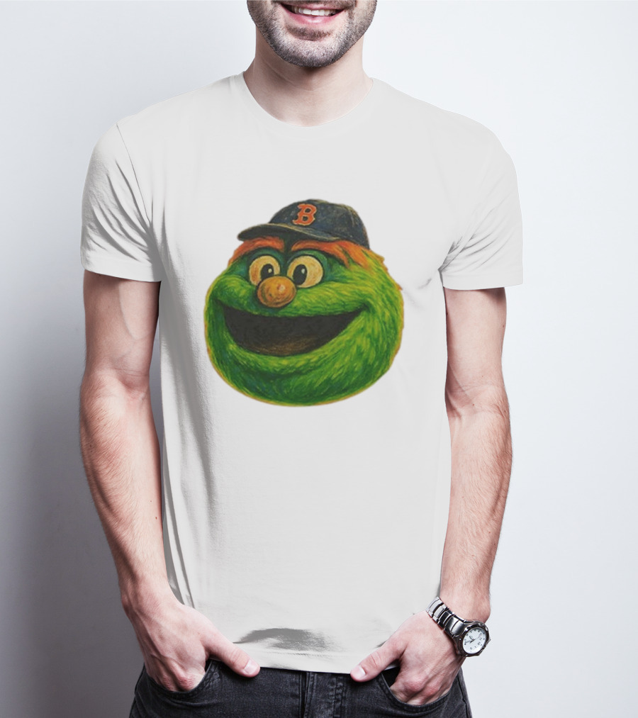 Wally The Green Monster Boston Red Sox Iconic Logo T-Shirt