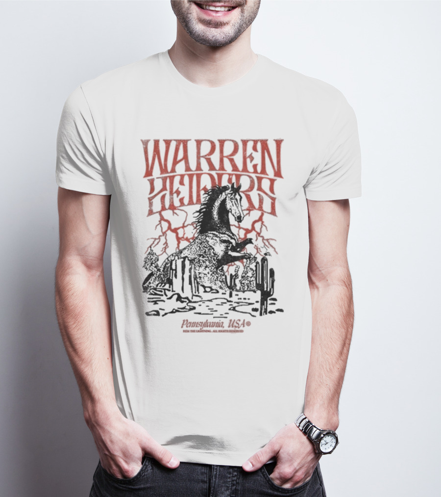 Warren Zeiders Lightning Cowboy Pennsylvania USA T-Shirt