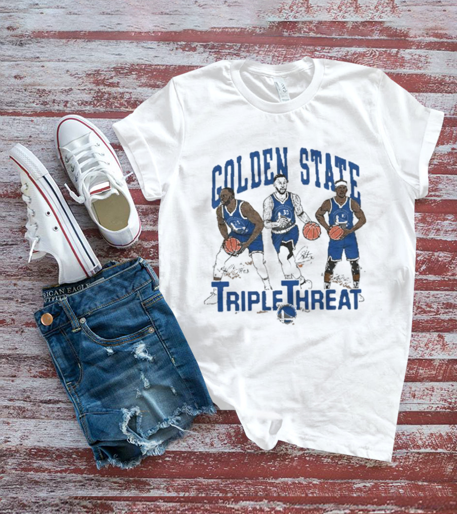 Golden State Triple Threat Green Curry Butler III T-Shirt