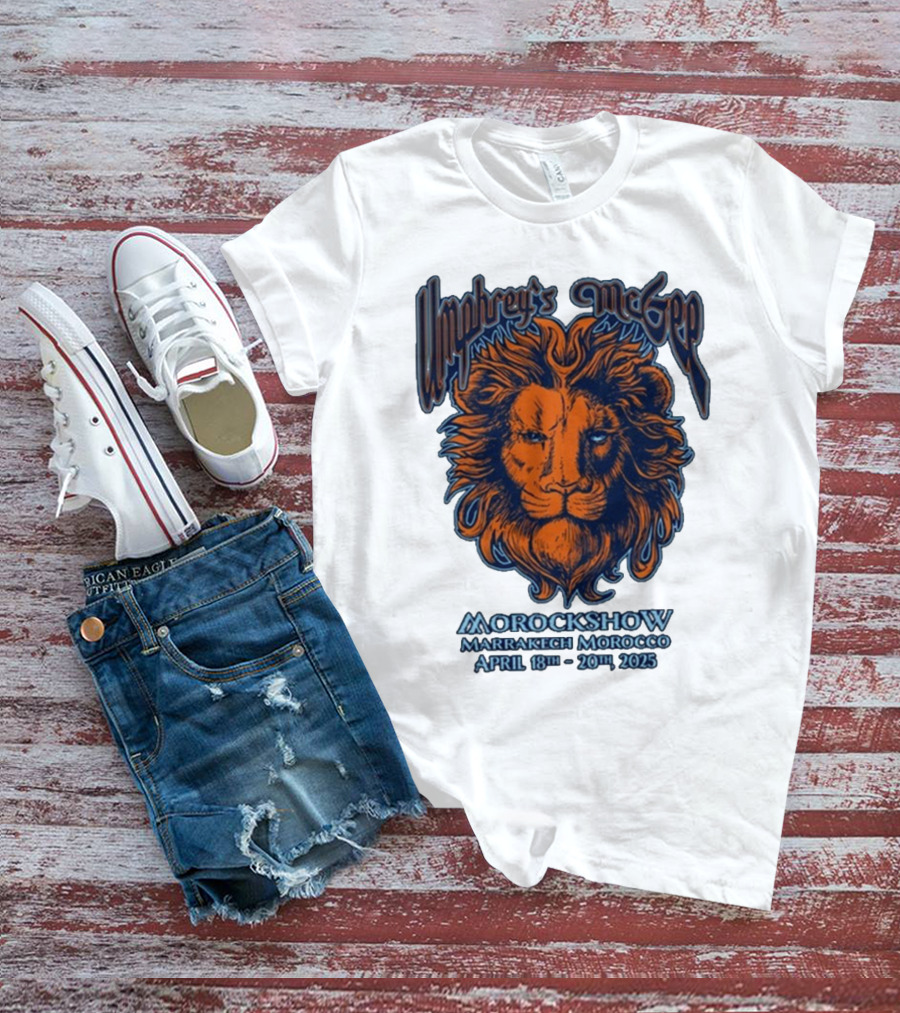 Umphrey’s McGee Morockshow Marrakech Morocco April 18th-20th 2025 Lion Art T-Shirt