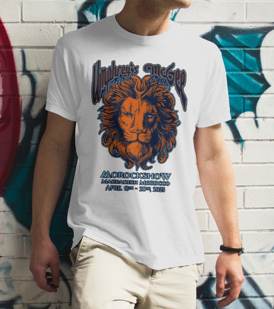 Umphrey’s McGee Morockshow Marrakech Morocco April 18th-20th 2025 Lion Art T-Shirt
