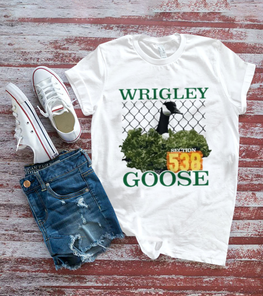 Wrigley Goose Section 538 Chicago Cubs Stadium Fan Apparel T-Shirt