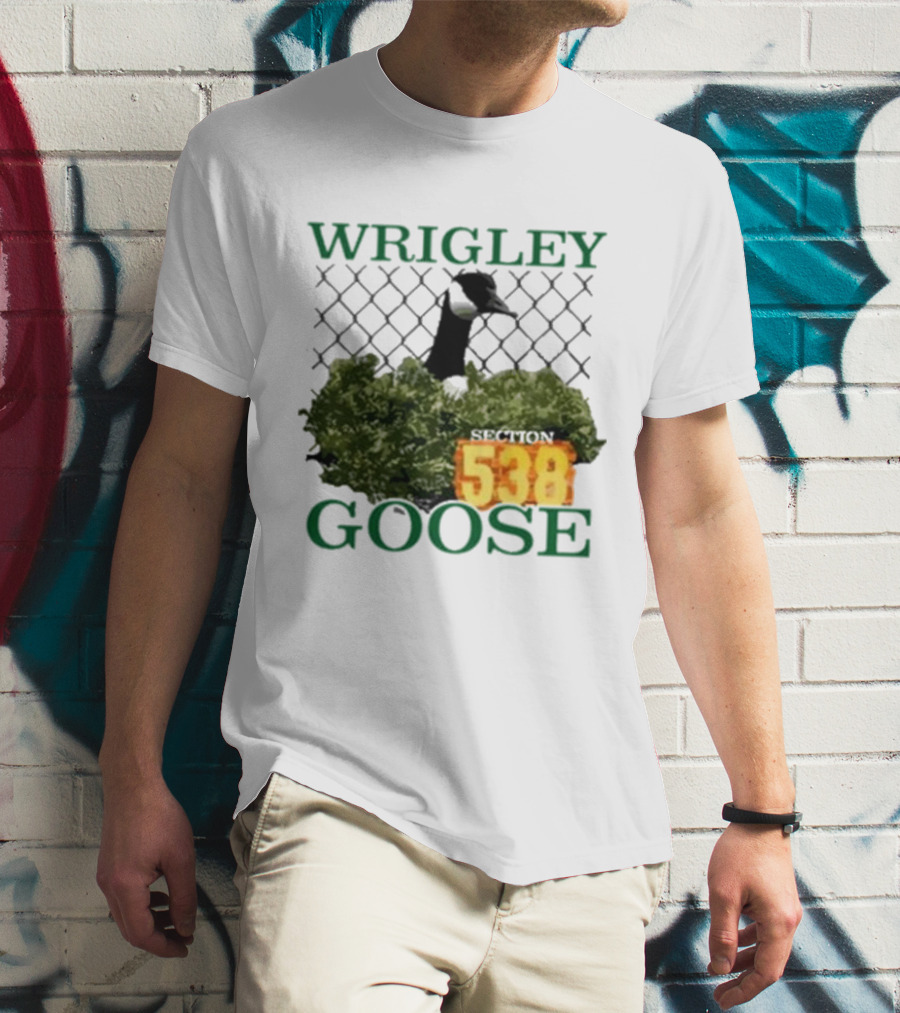 Wrigley Goose Section 538 Chicago Cubs Stadium Fan Apparel T-Shirt