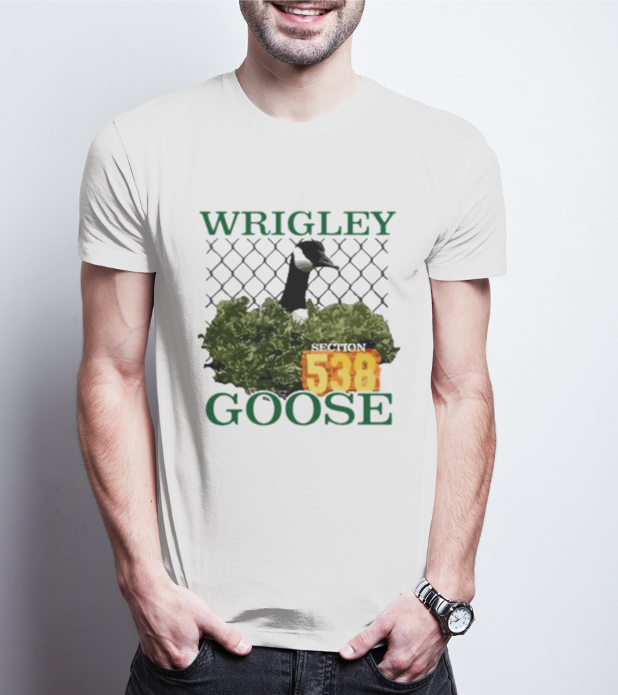 Wrigley Goose Section 538 Chicago Cubs Stadium Fan Apparel T-Shirt