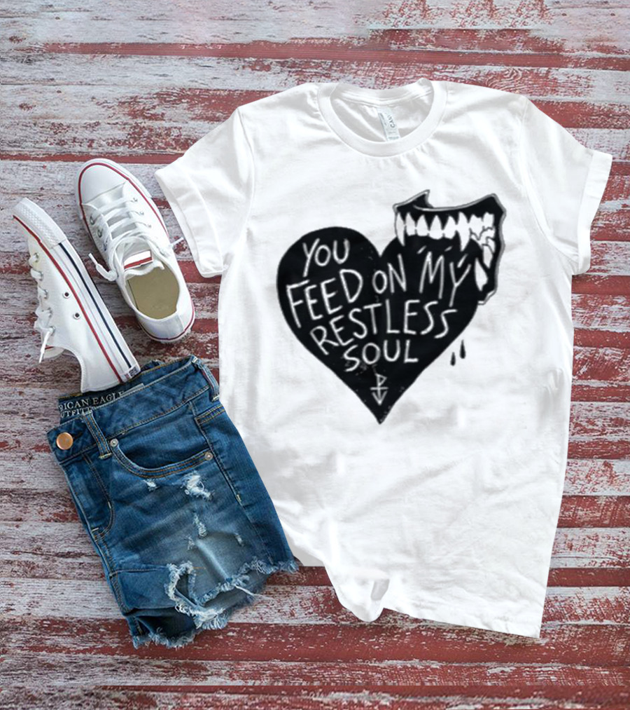 You Feed On My Restless Soul Aggressive Creature Burst Out Horror Theme T-Shirt